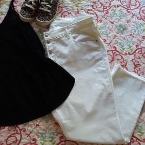 Old Navy White High Waist Jeans 20W